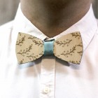 Деревянная галстук-бабочка из фанеры AB017