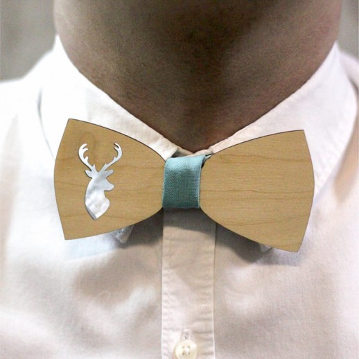 Деревянная галстук-бабочка из фанеры AB030