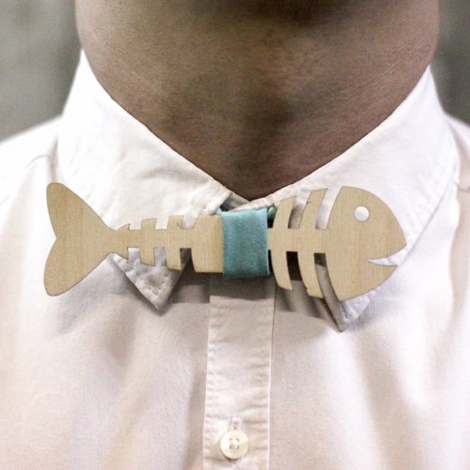 Деревянная галстук-бабочка из фанеры AB034
